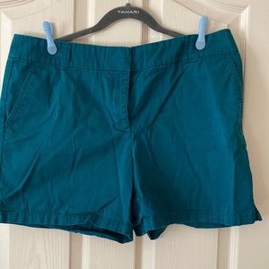 Loft Teal Shorts 6in Inseam